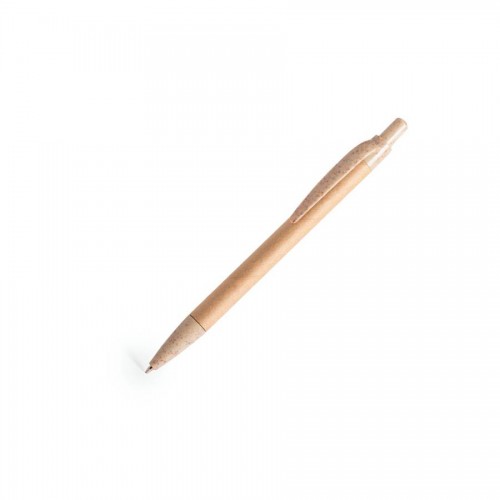 Шариковая ручка FILAX, переработанный картон/пшеничная солома, натурального цвета, синие чернила, натуральный