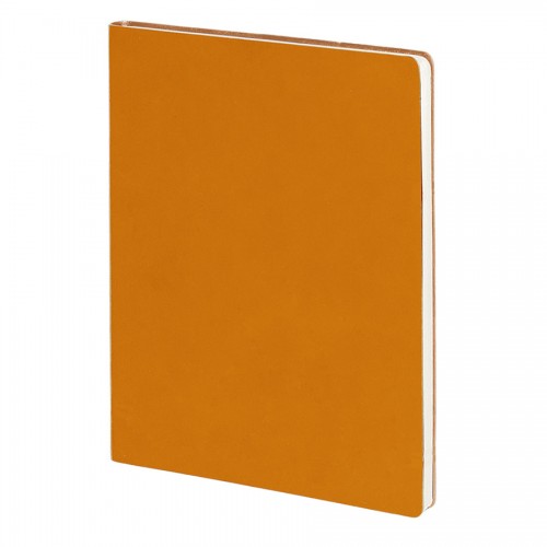 Бизнес-блокнот 'Biggy', B5 формат, оранжевый, серый форзац, мягкая обложка, в клетку