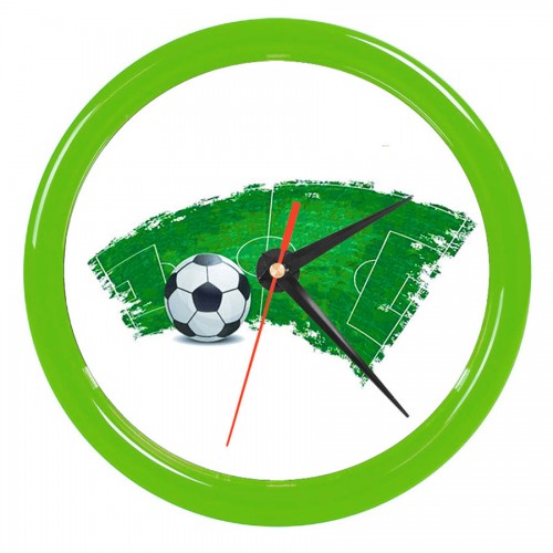 Часы настенные 'PRINT' для рекламной вставки, зеленый
