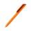Ручка шариковая FLOW PURE c покрытием soft touch и прозрачным клипом, оранжевый