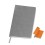 Бизнес-блокнот  'Funky' А5, с цветным  форзацем, мягкая обложка,  в линейку, серый, оранжевый