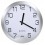Часы настенные 'Мегаполис', D=30 см, H=4 см, металл, без элементов питания, белый, серебристый