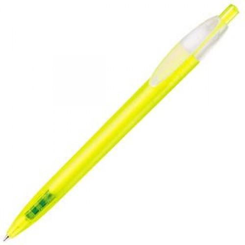 X-1 FROST, ручка шариковая, фростированный желтый, пластик