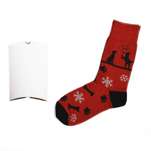 Подарочный набор 'Счастливый год', упаковка, прищепка с шильдом, календарь 2019, носки тематические, черный, красный