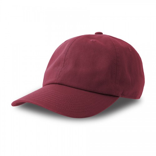 Бейсболка DAD HAT-S, 6 клиньев, металлическая застежка, бордовый