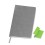 Бизнес-блокнот 'Funky' А5, с цветным  форзацем, мягкая обложка,  в линейку, серый, зеленый