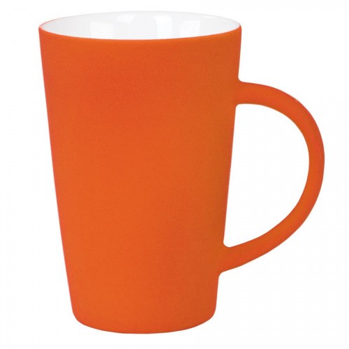 Кружка 'Tioman' с прорезиненным покрытием, оранжевый