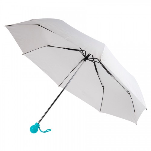 Зонт складной FANTASIA, механический, белый, голубой