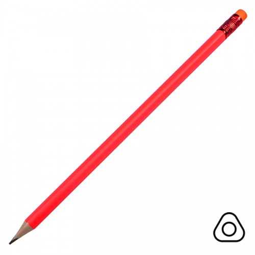 Карандаш чернографитный трехгранный TRINITY, оранжевый