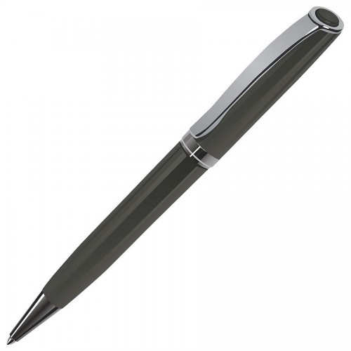 STATUS, ручка шариковая, серый/хром, серый, серебристый