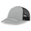 Бейсболка RAPPER CANVAS, 5 клиньев, пластиковая застёжка, серый, черный