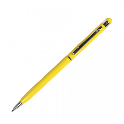 TOUCHWRITER, ручка шариковая со стилусом для сенсорных экранов, желтый/хром