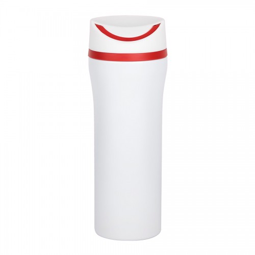 Термокружка вакуумная UNIQUE, 450 мл, белый, красный