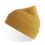 Шапка NELSON в рубчик с отворотом,100%  органический хлопок, горчичный, желтый