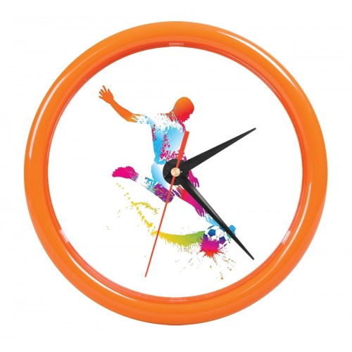 Часы настенные 'PRINT' для рекламной вставки, оранжевый