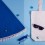 Набор подарочный OCEAN MEMORY: плед пляжный, очки, зарядное устройство, сумка, темно-синий