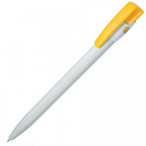 KIKI EcoAllene, ручка шариковая, желтый, серый