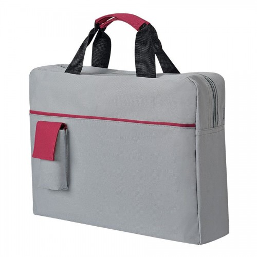 Конференц-сумка 'Sense' с карманом, красный, серый