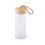 Бутылка для воды BURDIS, 420 мл, стекло/бамбук, бежевый