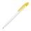 Ручка шариковая N8, белый, желтый