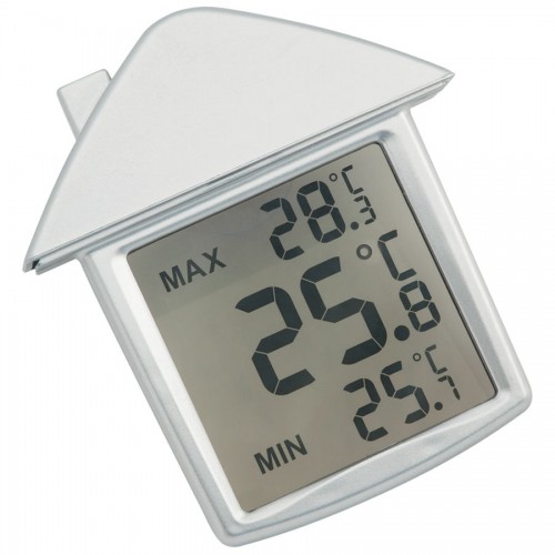 Термометр на присоске 'Дом', серебристый
