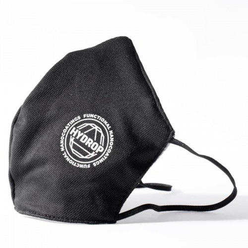 Бесклапанная фильтрующая маска RESPIRATOR 800 HYDROP черная с логотипом в фирменном пакете, черный
