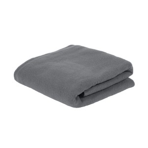 Плед PLAIN, 100х140 см,  флис 150 гр/м2; 100% полиэстер, серый