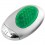 Зажигалка 'Классика' с подсветкой, зеленый, серебристый