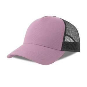 Бейсболка RAPPER COTTON-S, 5 клиньев, пластиковая застёжка, лиловый, черный