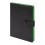 Ежедневник недатированный STELLAR, формат А5, черный, зеленый