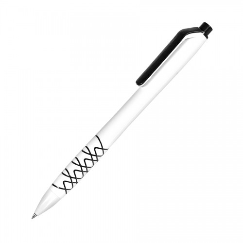 Ручка шариковая N11, белый, черный