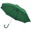 Зонт-трость с пластиковой ручкой, механический, зеленый