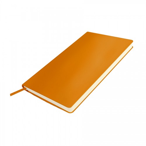 Бизнес-блокнот SMARTI, A5, оранжевый, мягкая обложка, в клетку