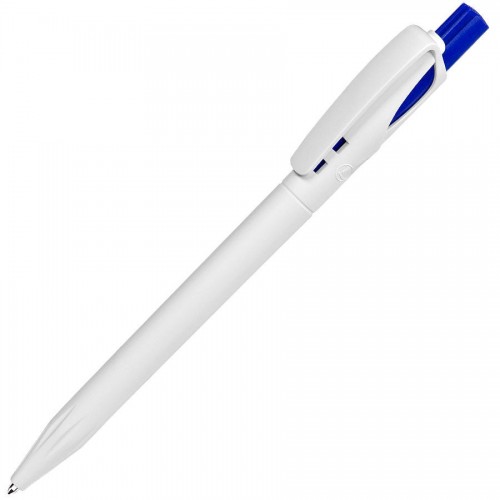 Ручка шариковая TWIN WHITE, белый/синий, пластик, белый, синий