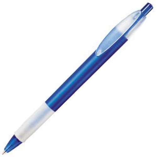 Ручка шариковая с грипом X-1 FROST GRIP, синий, белый
