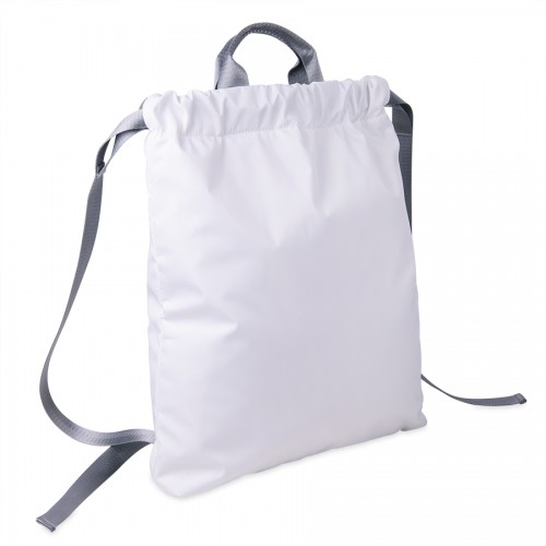 Мягкий рюкзак RUN с утяжкой, белый, серый