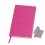 Бизнес-блокнот 'Funky' А5,  розовый с серым форзацем, мягкая обложка, в линейку, розовый, серый