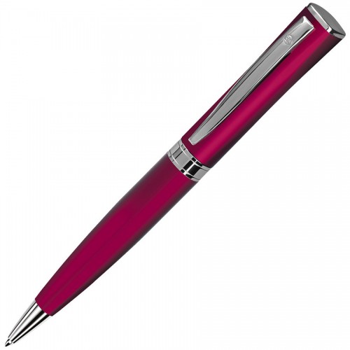 WIZARD, ручка шариковая, красный/хром, красный, серебристый