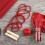 Набор подарочный FITWELL: спортивное полотенце, скакалка, рюкзак, красный