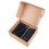 Подарочный набор TOTAL: бизнес-блокнот, карандаш, зарядное устройство, коробка, стружка, черный, лаймовый