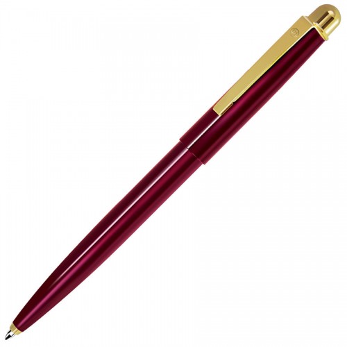 DELTA NEW, ручка шариковая, красный/золотистый, красный, золотистый