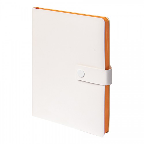 Ежедневник недатированный STELLAR, формат А5, белый, оранжевый