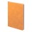 Ежедневник недатированный Muse, оранжевый, А5, с декоративной черной полосой, блок в линейку