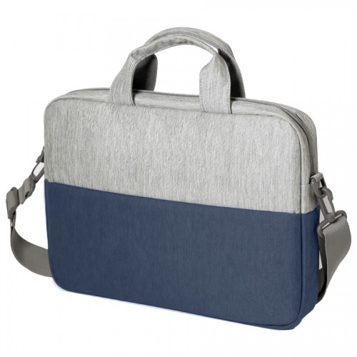 Конференц-сумка BEAM NOTE, серый/темно-синий, 39х30х6.5 см, ткань верха: 100% полиамид, под-д: 100%п, серый, темно-синий