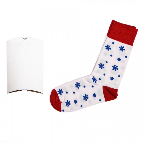 Подарочный набор 'Зима', упаковка, прищепка с шильдом, календарь 2019, носки тематические, белый