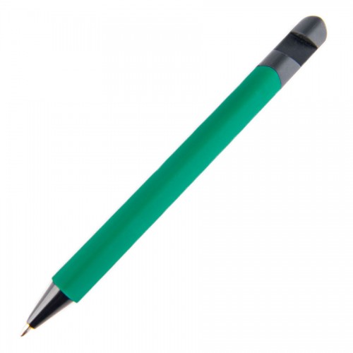 N5 soft,  ручка шариковая, зеленый/черный, пластик,soft-touch, подставка для смартфона, зеленый, черный