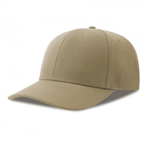 Бейсболка BEAT-S, 6 клиньев, пластиковая застежка, бежевый