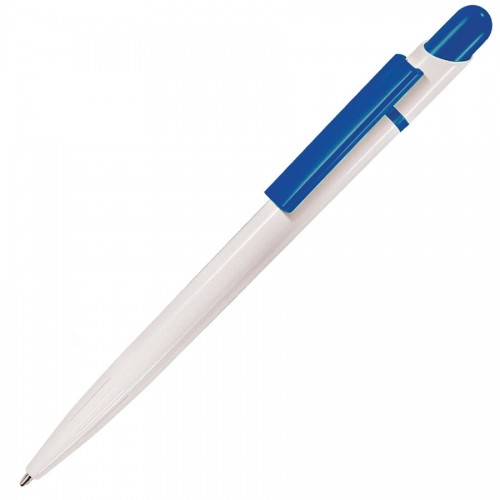 MIR, ручка шариковая, белый, синий, пластик, белый, красный