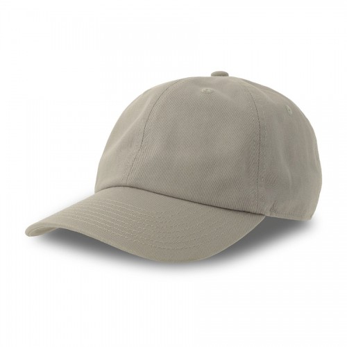 Бейсболка DAD HAT-S, 6 клиньев, металлическая застежка, серый