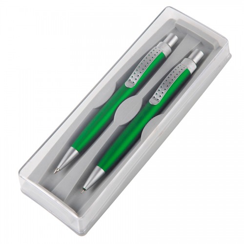 SUMO SET, набор в футляре: ручка шариковая и карандаш механический, зеленый